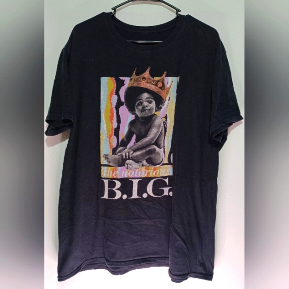 The Notorious B.I.G. Rapper Men's XL Black Shirt